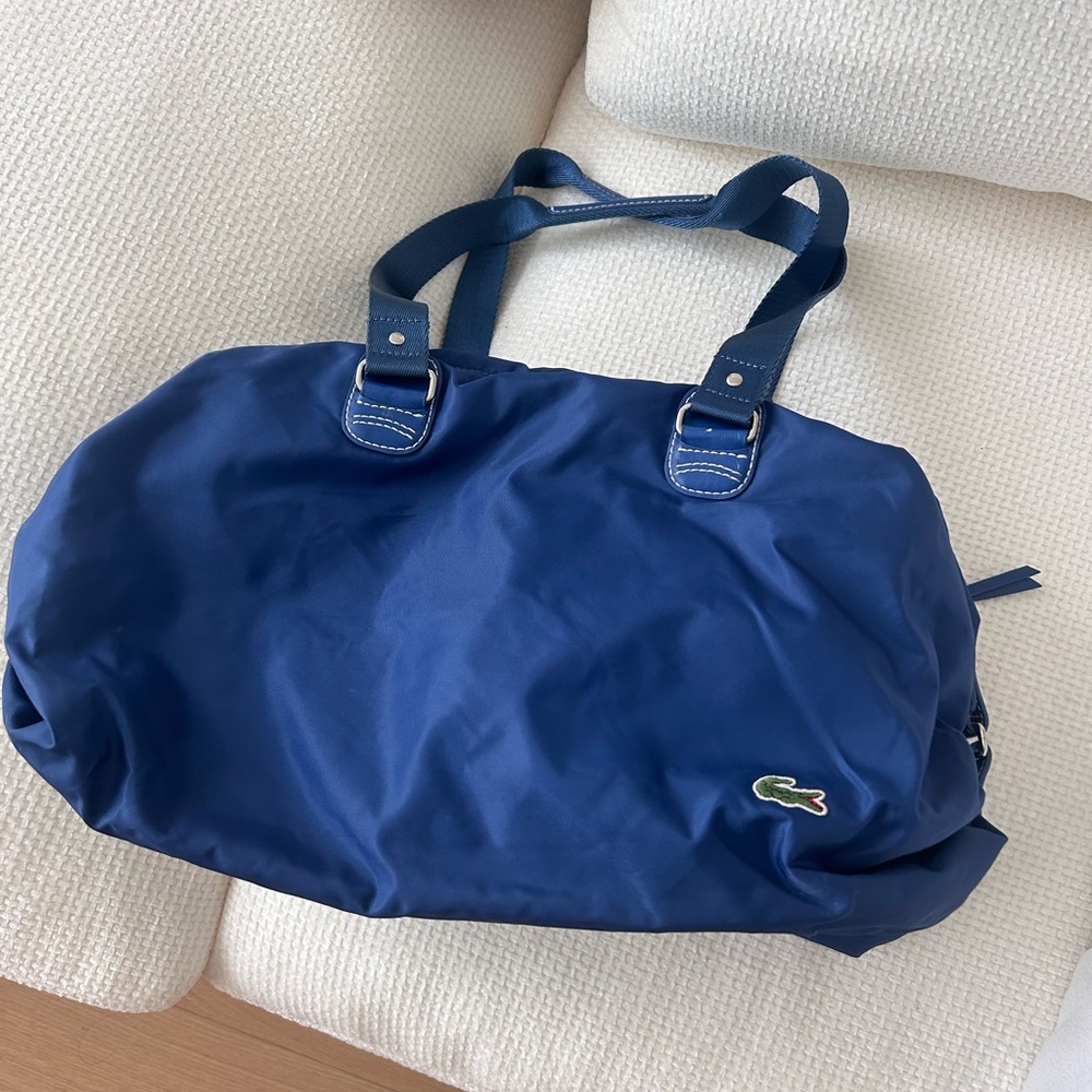 Royal blow Lacoste Gym / overnight bag! So cute - very versatile